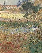 Vincent Van Gogh Garden in Bloom (mk09) oil